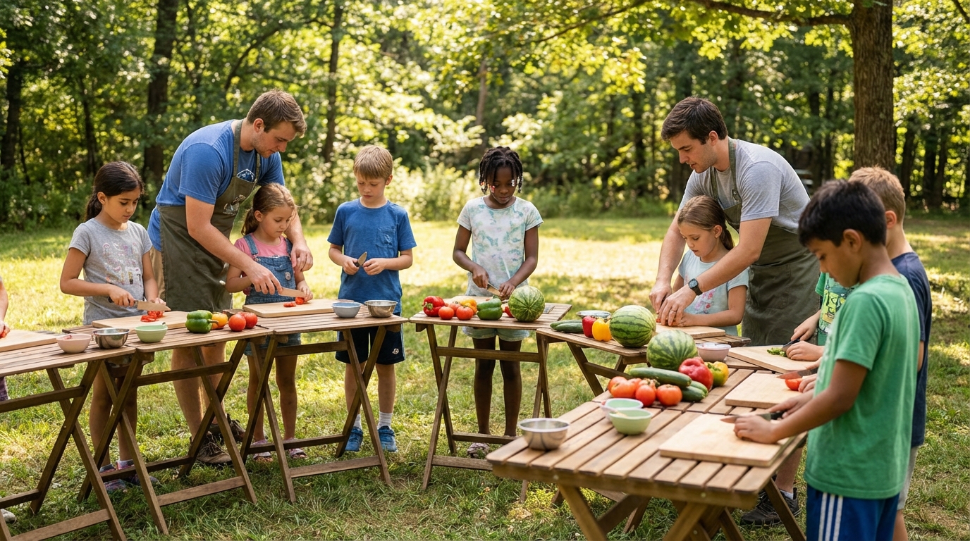 découvrez comment animer un atelier cuisine simple et ludique en colonie de vacances, sans matériel compliqué ni stress, pour des moments conviviaux et réussis avec les enfants.