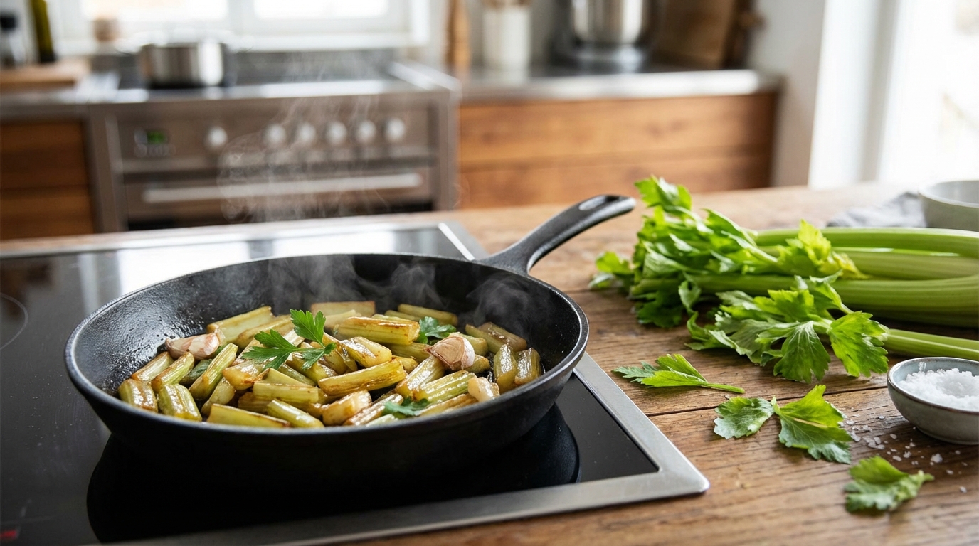 découvrez comment cuire le céleri à la poêle pour révéler toute sa saveur et ses bienfaits oubliés, grâce à une méthode simple et rapide.