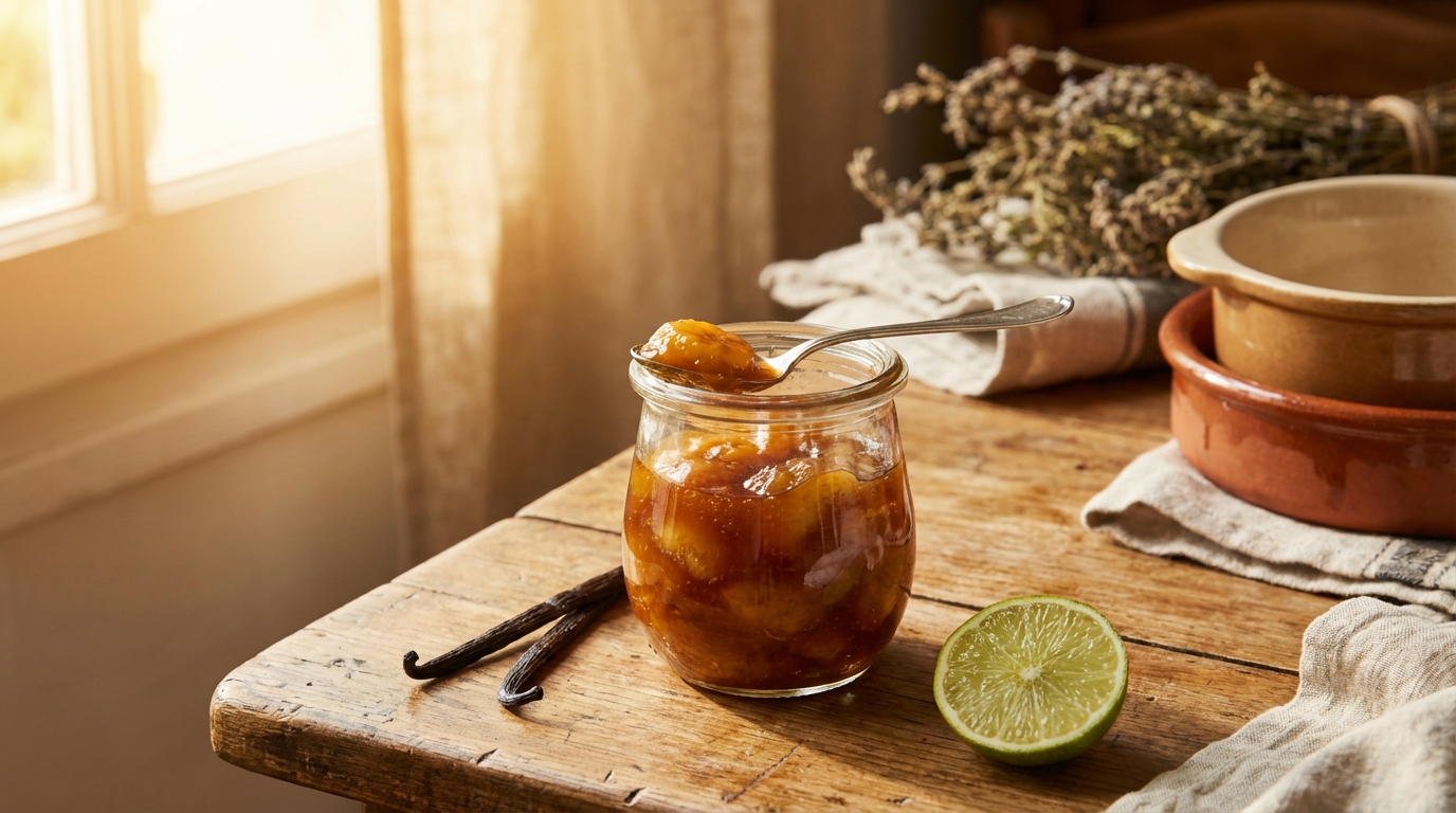 découvrez le confit de banane, un condiment sucré et fondant qui surprend par son goût délicieux et inattendu, parfait pour sublimer vos plats avec douceur.